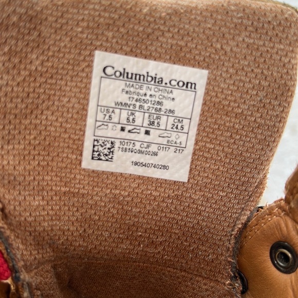 Columbia Autumn Leather boots 7.5 - EUC - Picture 4 of 5